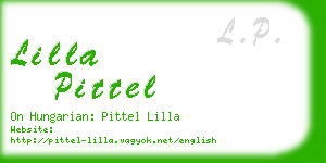 lilla pittel business card